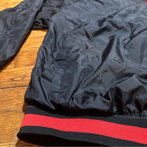 Vintage 90s/Y2K Rawlings Black Cheerleader Pullover Windbreaker Jacket Sporty - Picture 6 of 13